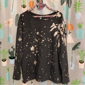 Acid splatter sweatshirt